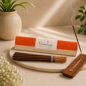 Nirmalaya Premium Mysore Sandalwood (Chandan) Incense Sticks | Natural Agarbatti Sacred Flowers | 40 Each Pack | Burn Time 25 Min | Charcoal-Free Luxury for Pooja, Meditation & Yoga