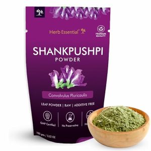 Herb Essential Shankhapushpi Powder 100g, Convolvulus Pluricaulis Herb