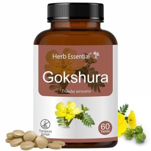 Herb Essential Gokshura Tablets 500 mg, General Wellness, 60 Tablets