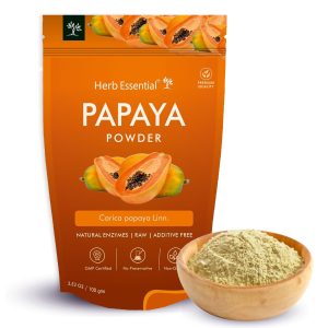 Herb Essential Papaya Leaf Powder 100g, Skin Brightening, Natural Ayurvedic