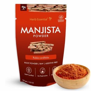 Herb Essential Manjistha Powder 100g, Rubia Cordifolia, Supports Skin Detox